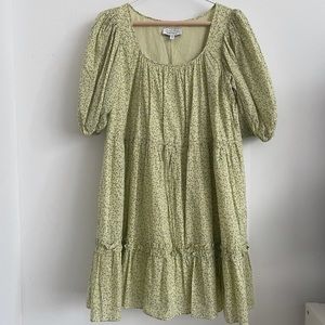 & Other Stories Voluminous Puff Sleeve Mini Dress
